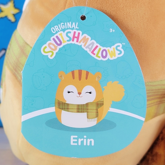 Squishmallow Erin the Squirrel 7" UltraSoft Stuffed Animal Toy Plush NWT - Picture 5 of 6